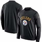 Men's Pittsburgh Steelers Nike Black Sideline Circuit Performance Sweatshirt,baseball caps,new era cap wholesale,wholesale hats